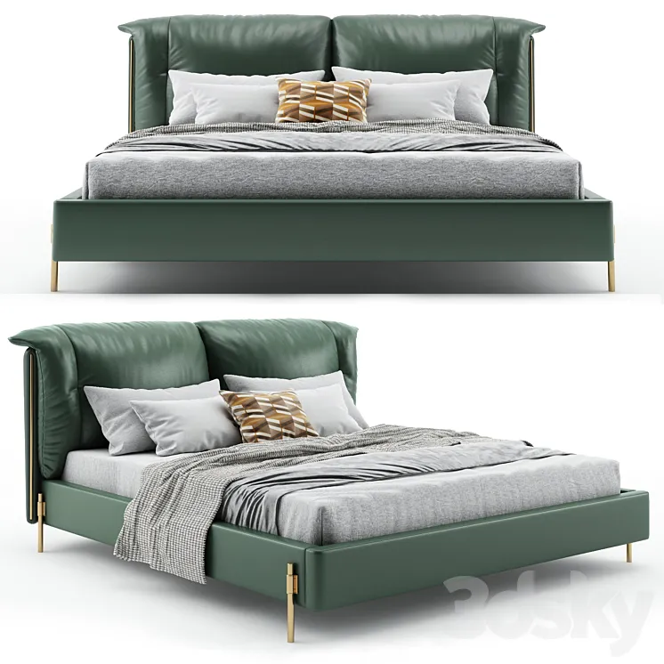 Comfort Bed 3D Model Free Download