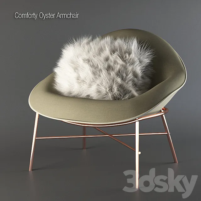 Comforty Oyster Armchair 3DModel