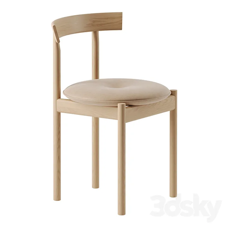 Comma Dining Side Chair by Herman Miller 3D Model Free Download