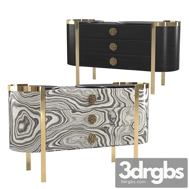 Commode doris opera contemporary 2 3D Model Download