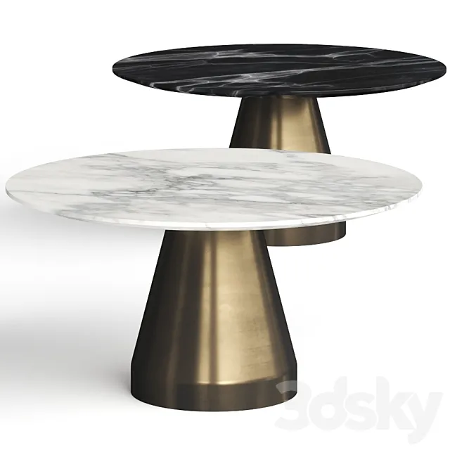 Commune Cone Round Dining Table 3D Model Commune Cone Round Dining Table 3D Model