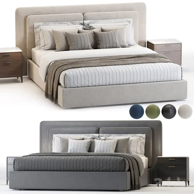 Comocasa savona Bed 3D Model