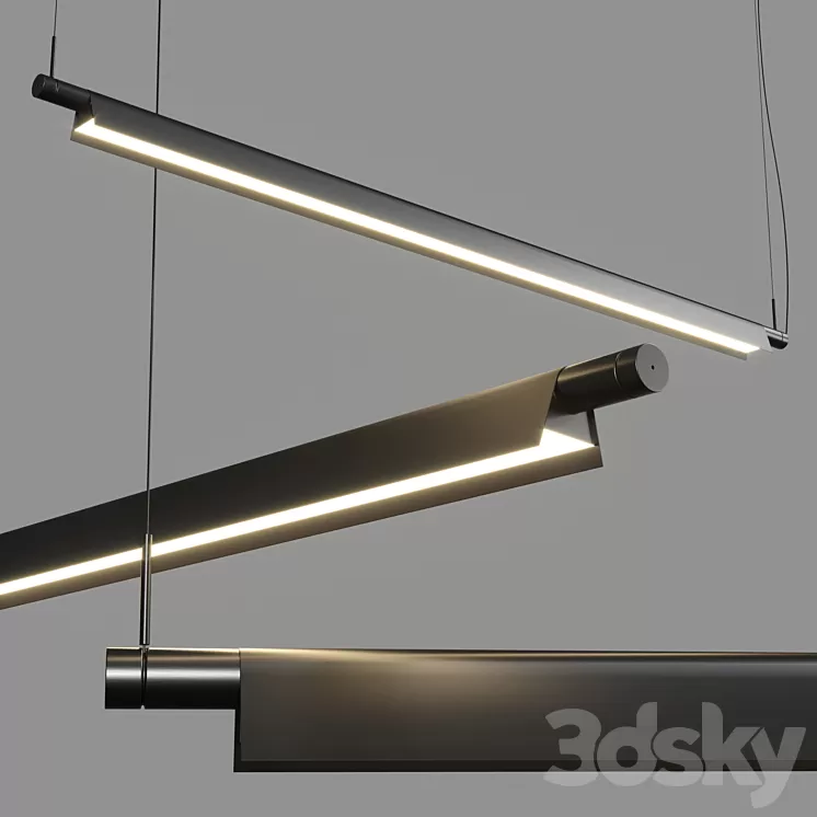 Compendium D81BW hanglamp Luceplan 3D Model Free Download