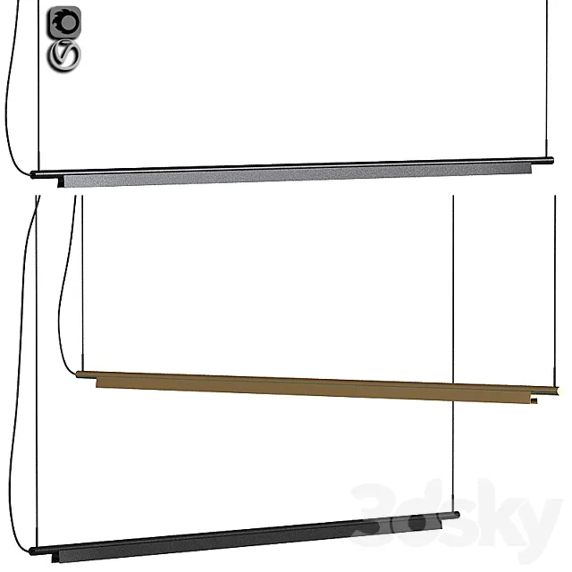 Compendium LED Linear Suspension 3DModel
