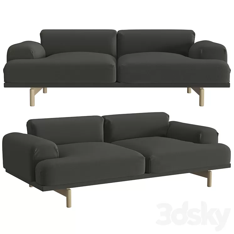 Compose Sofa 2 Seater 3D Model