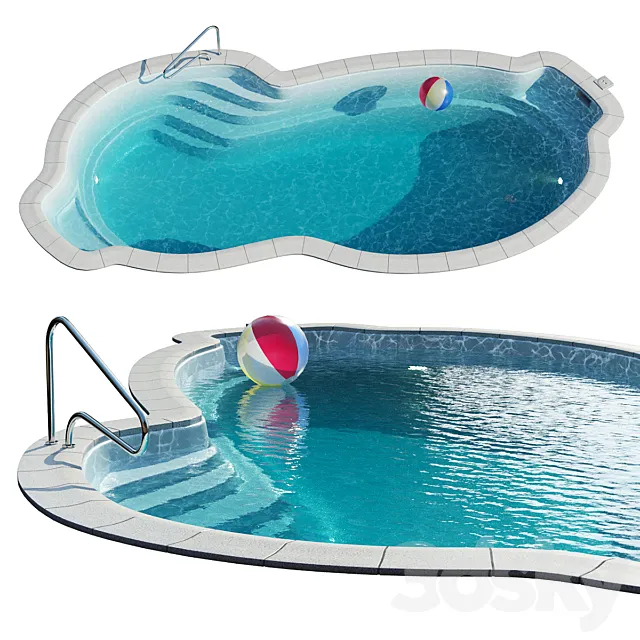 Composite Manhattan Pool 3D Model