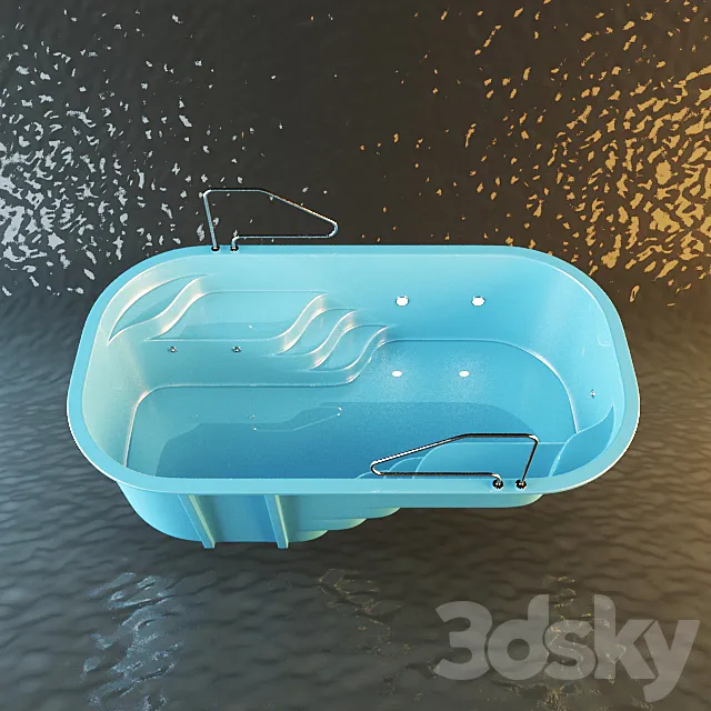 Composite Pool 5500×3000 3D Model