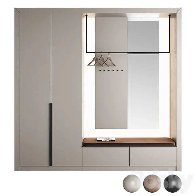 Composition in the hallway 007 3D Model Composition in the hallway 007 3D Model