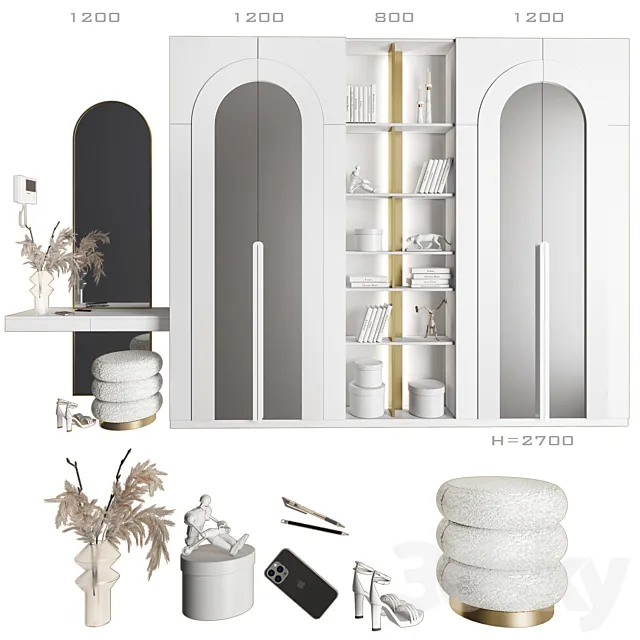 Composition in The Hallway 127 3D Model Composition in The Hallway 127 3D Model