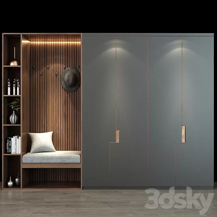 Composition in The Hallway 271 3D Model Composition in The Hallway 271 3D Model