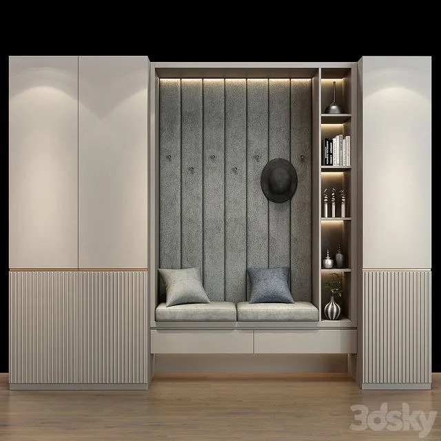 Composition in The Hallway 347 3D Model Composition in The Hallway 347 3D Model