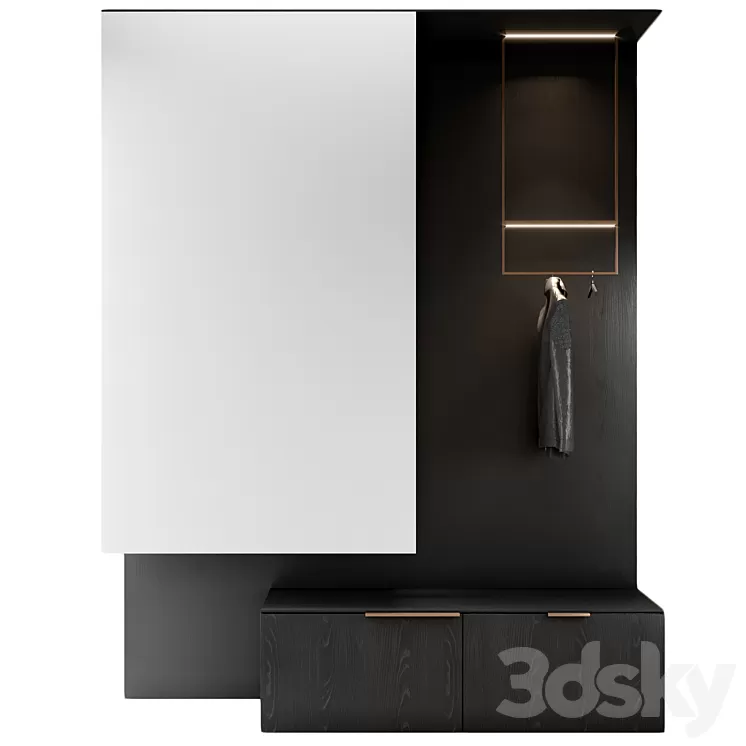 Composition in the hallway 3D Model Free Download