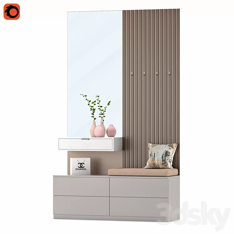 Composition in the hallway 57 | Hallway 3D Model Free Download