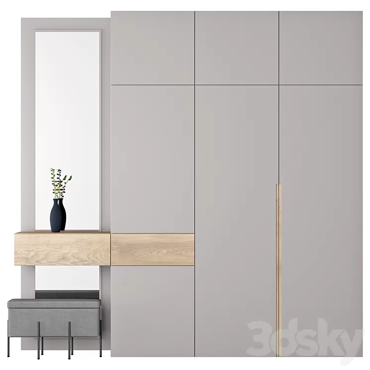 Composition in the hallway 90 | hallway 3D Model Free Download