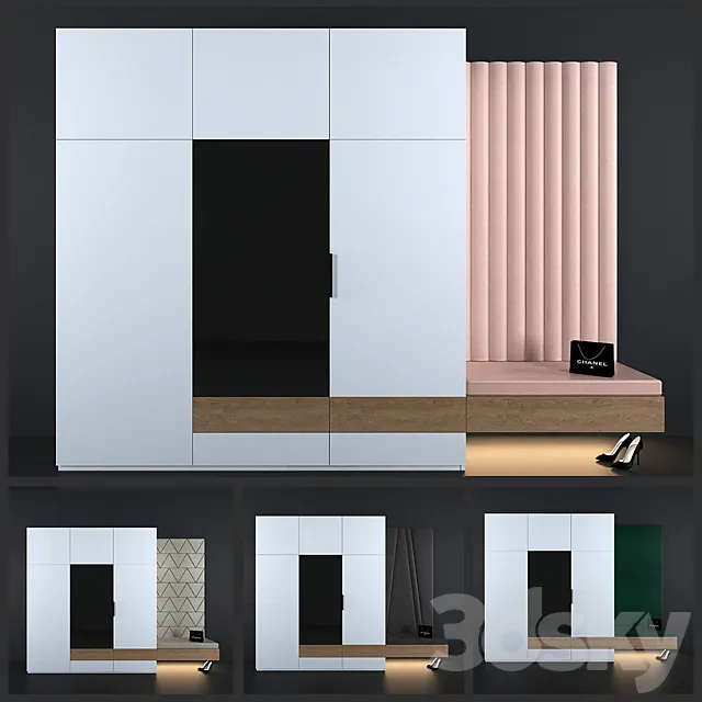 Composition in the hallway2 3DModel