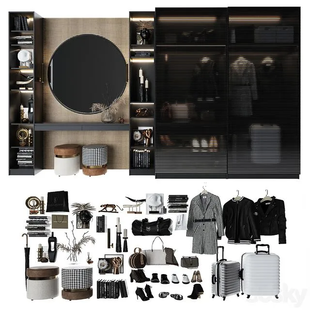 Composition in the hallway_100 3D Model