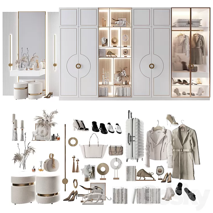 Composition in the hallway_102 3D Model Composition in the hallway_102 3D Model