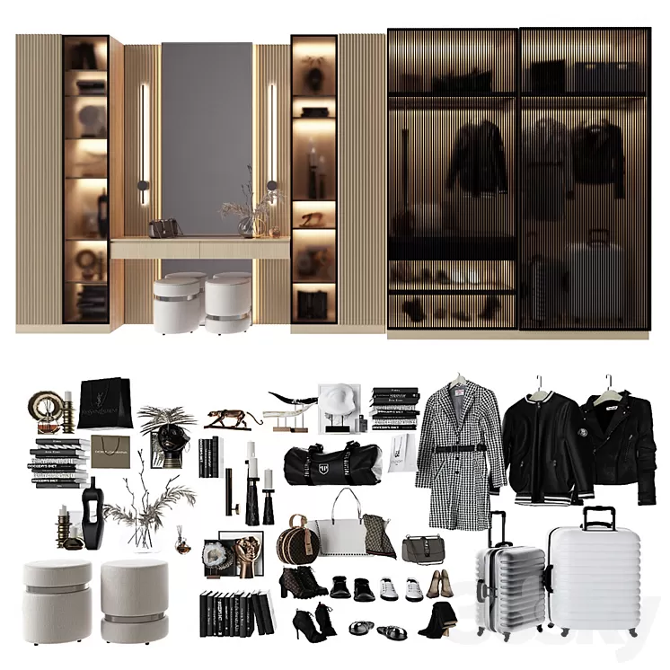 Composition in the hallway_104 3D Model Composition in the hallway_104 3D Model