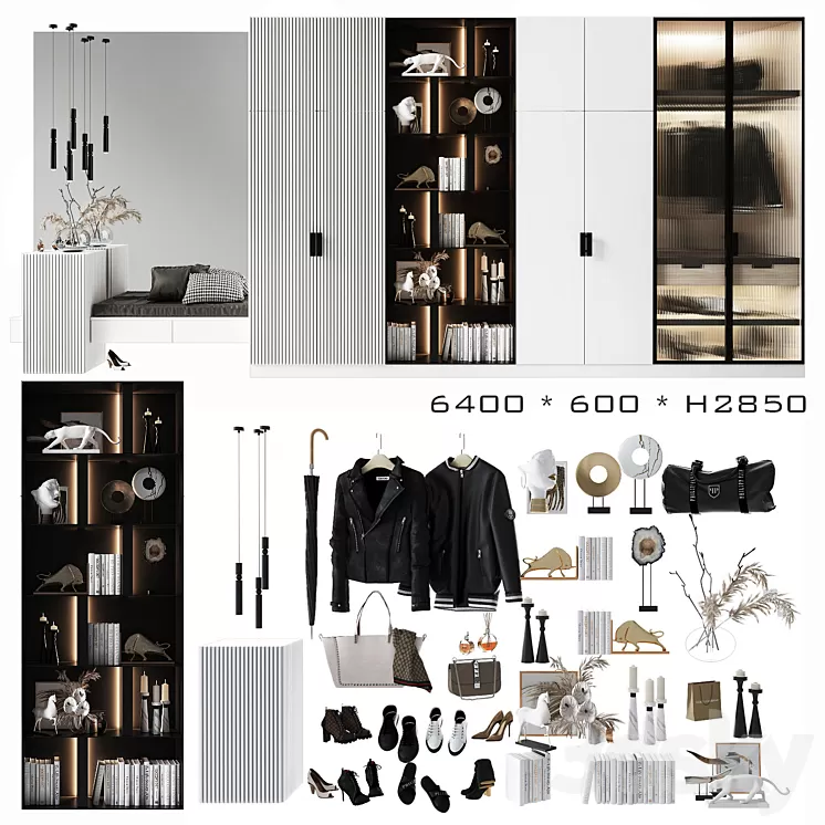 Composition in the hallway_107 3D Model Composition in the hallway_107 3D Model