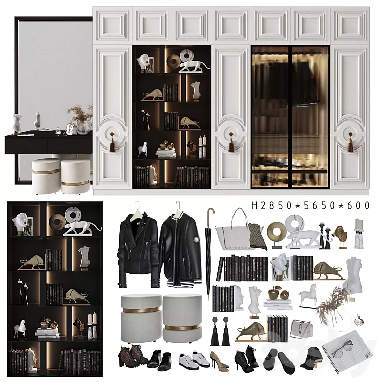 Composition in the hallway_108 3D Model Composition in the hallway_108 3D Model