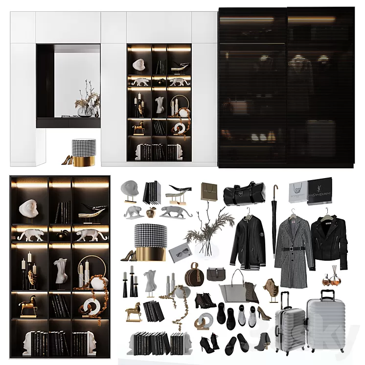 Composition in the hallway_109 3D Model Composition in the hallway_109 3D Model