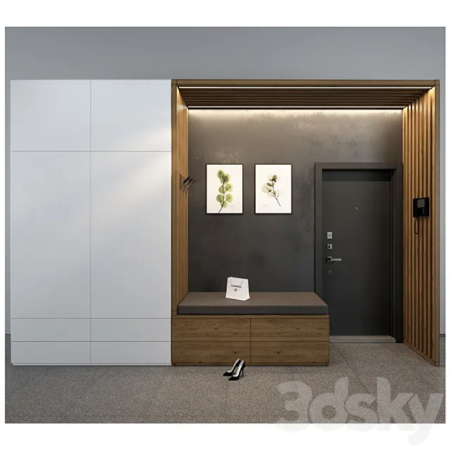 Composition in the hallway_19 3D Model Composition in the hallway_19 3D Model