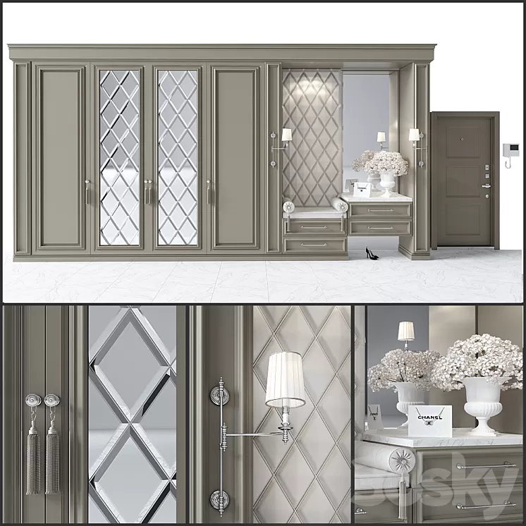 Composition in the hallway_29 3D Model Free Download