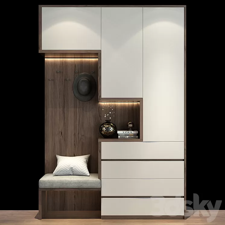 Composition in the hallway_421 3D Model Free Download