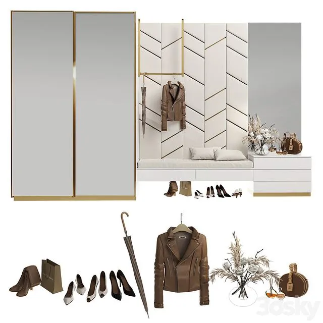 Composition in the hallway_96 3D Model