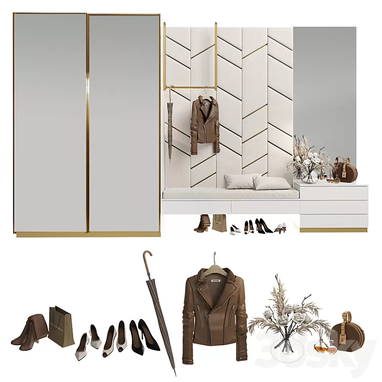 Composition in the hallway_96 3D Model Composition in the hallway_96 3D Model