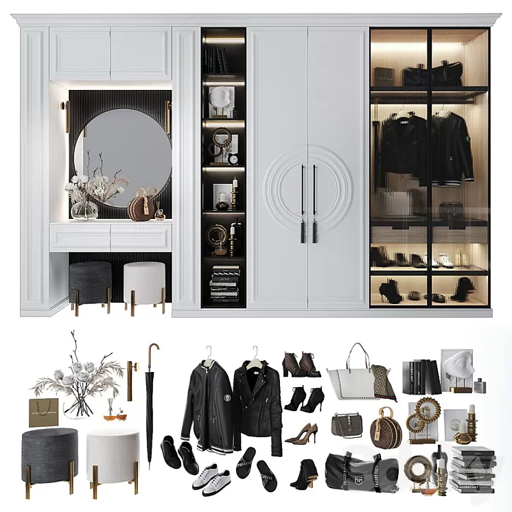 Composition in the hallway_98 3D Model Composition in the hallway_98 3D Model