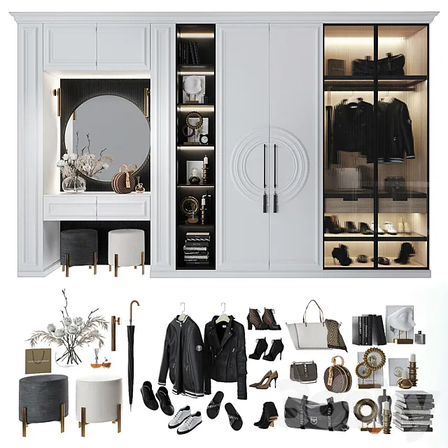 Composition in the hallway_98 3DModel