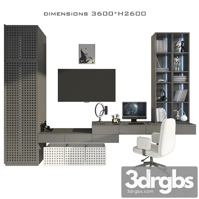 Composition in the nursery 3 3D Model Download