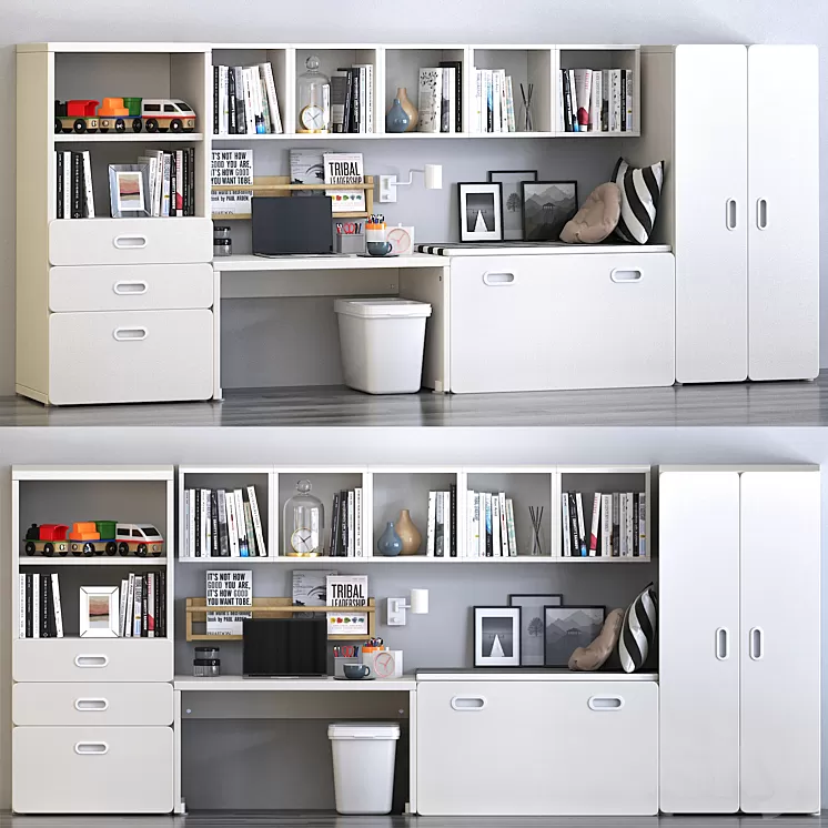 Composition in the nursery from Ikea 3D Model Composition in the nursery from Ikea 3D Model