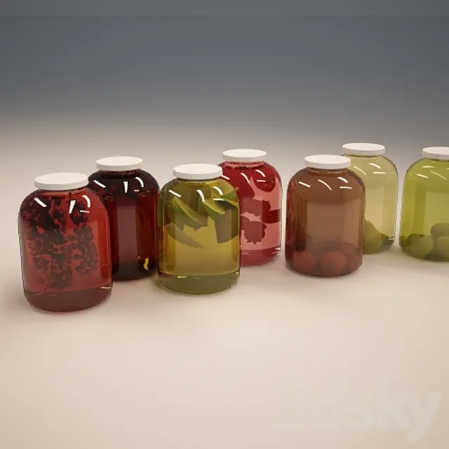 Compote 3D Model Compote 3D Model