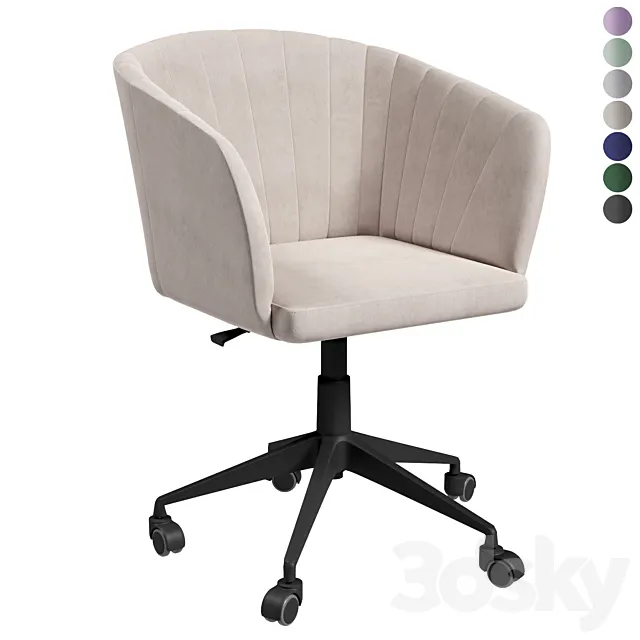 Computer chair Woodville Tibo 3D Model