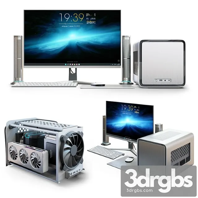 Computer in Jonsbo V8 Case 3D Model Download