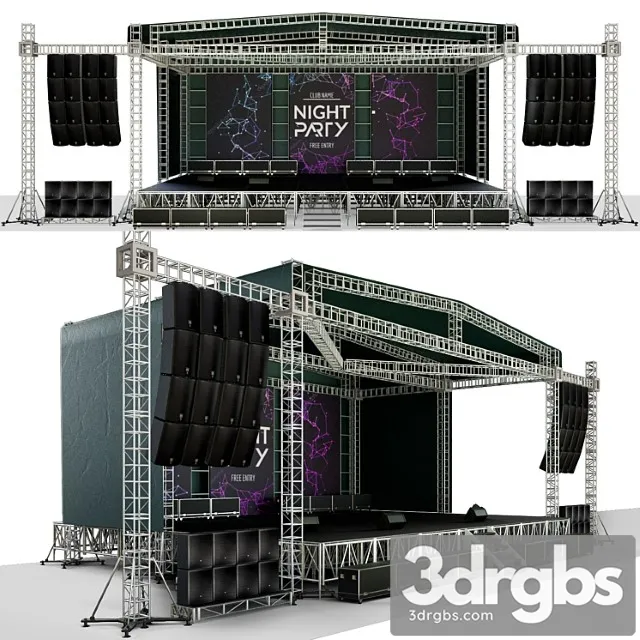 Concert Scene 3D Model Download