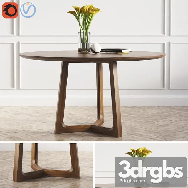 Concorde round dinning table poliform 2 3D Model Download Concorde round dinning table poliform 2 3D Model Download