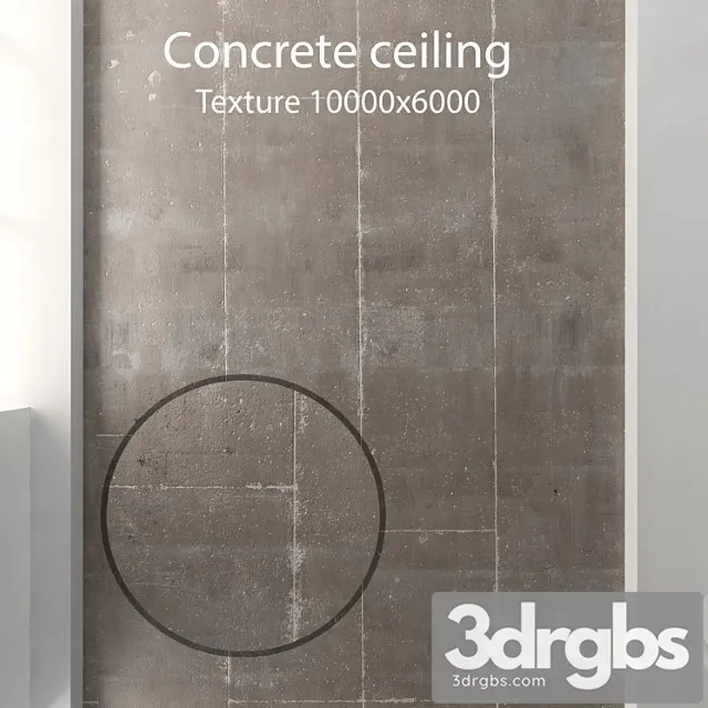 Concrete ceiling 16 3D Model Download