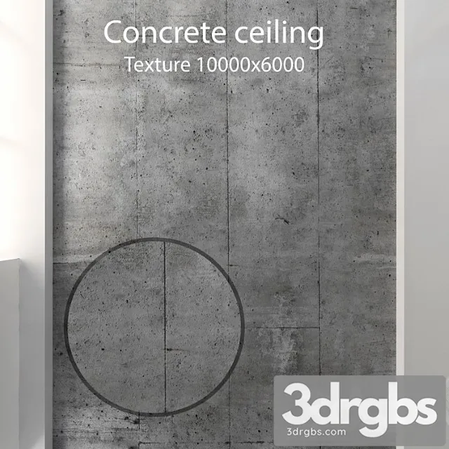 Concrete ceiling 25 3D Model Download