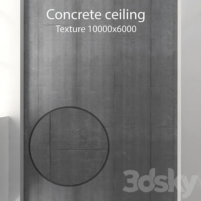 Concrete ceiling 35 3D Model