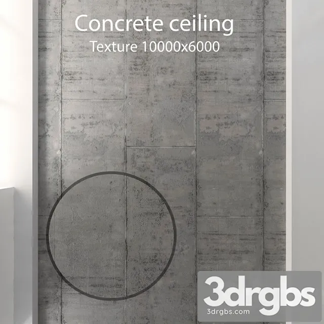 Concrete ceiling 55 3D Model Download