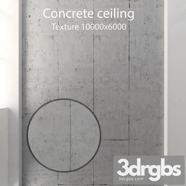 Concrete ceiling 58 3D Model Download