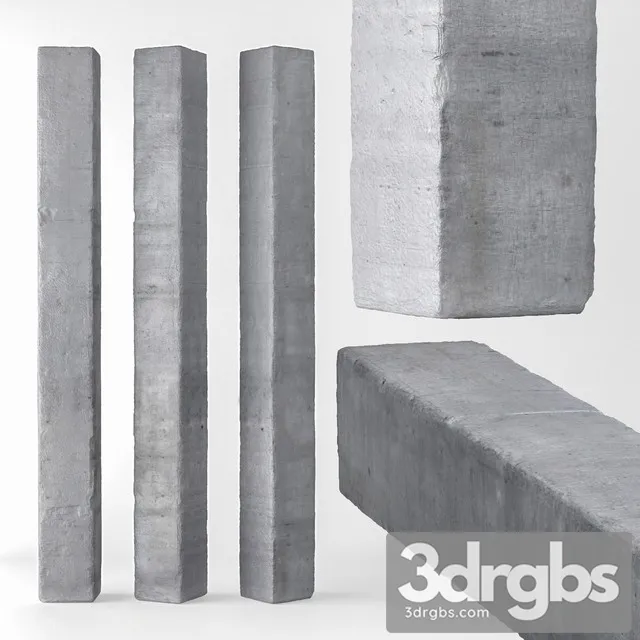 Concrete Column 3D Model Download