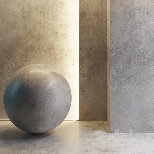 Concrete floor 3D Model Concrete floor 3D Model