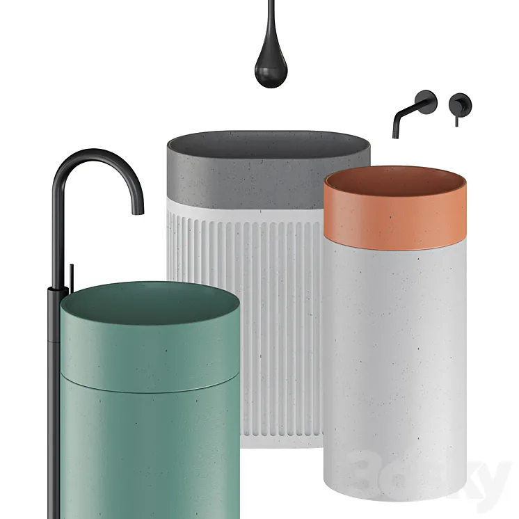 Concrete floor sink 3D Model Free Download Concrete floor sink 3D Model Free Download