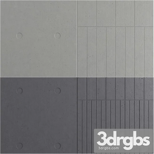 Concrete Lcda Panbeton Beton Panels 3D Model Download