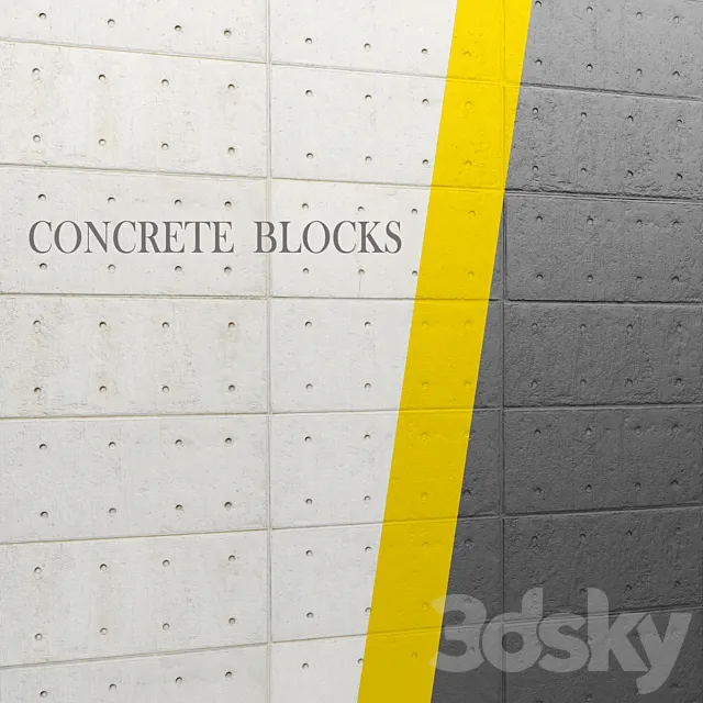 Concrete panel 3DModel Concrete panel 3DModel
