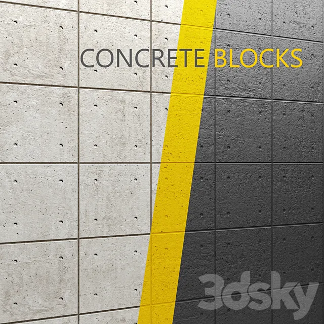 Concrete panel. wall decor. concrete. loft. decorative. interior. black. panel 3DModel Concrete panel. wall decor. concrete. loft. decorative. interior. black. panel 3DModel